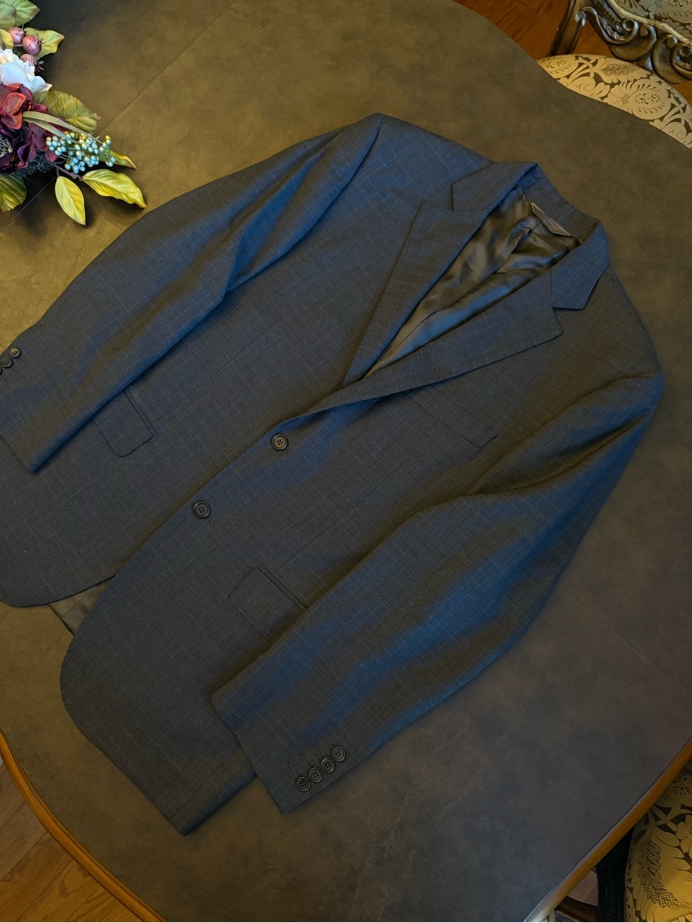Pronto UOMO Signature Italy Wool Tollegno 1900 Suit Blazer 42R & Trousers 36W